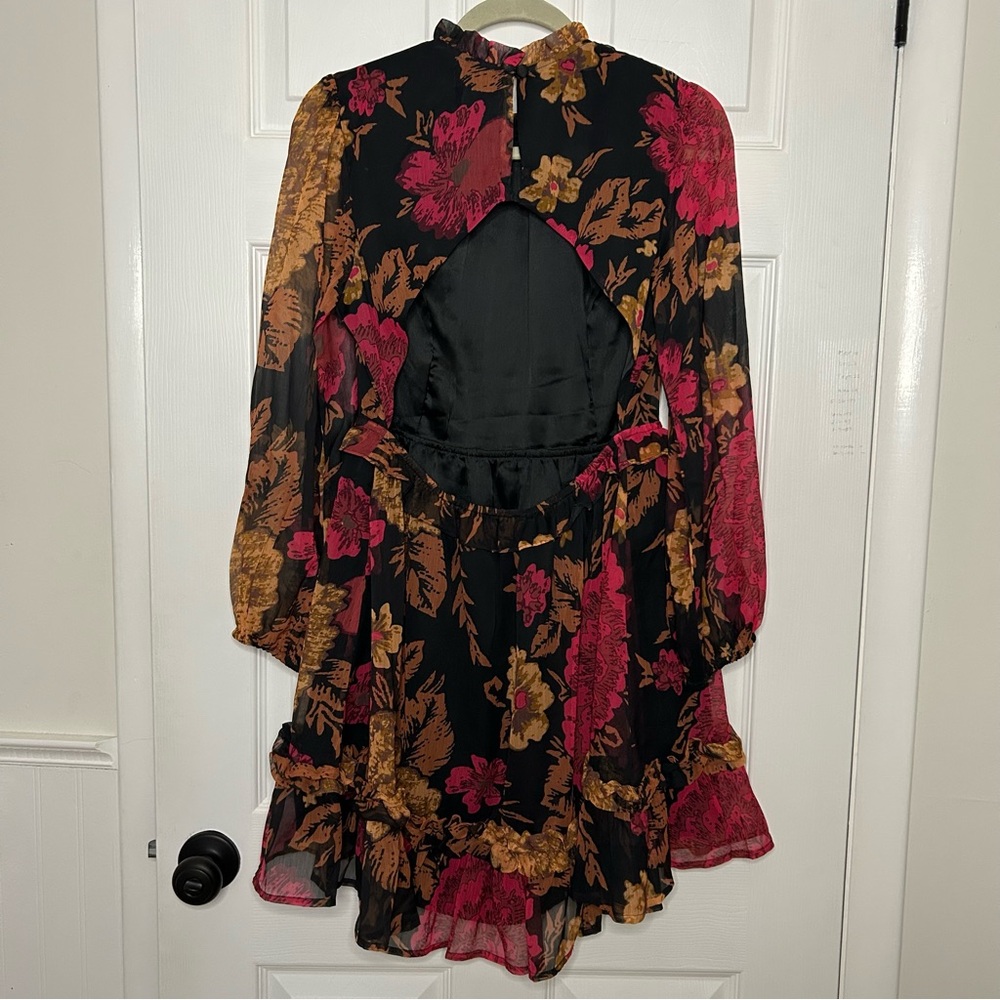 Anthropologie Porridge Puff-Sleeved Floral Mini Dress - Picture 12 of 16